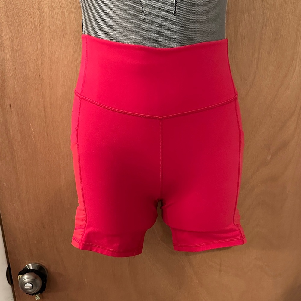 Fabletics Power Hold High-Waisted Hot Pink Shorts